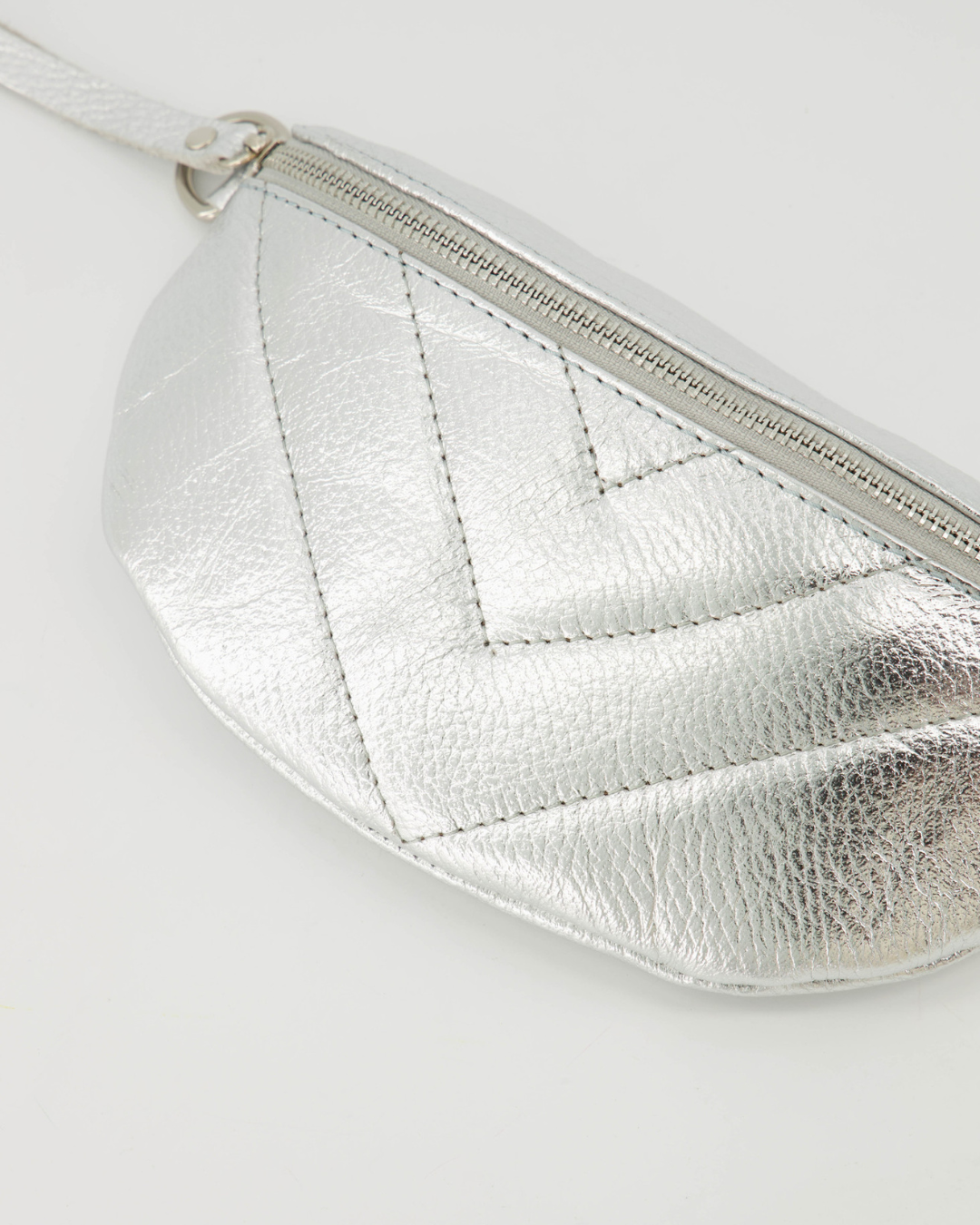 Crossbody - Small Metallic Silver
