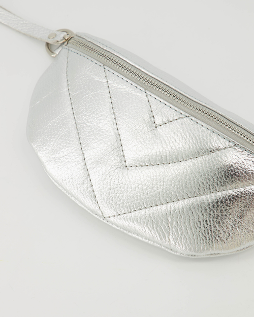 Crossbody - Small Metallic Silver