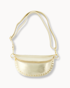 Crossbody - Studs Metallic Gold