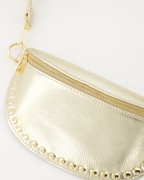 Crossbody - Studs Metallic Gold