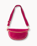 Crossbody - Studs Pink Suede