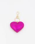 Keychain - Heart Metallic Pink