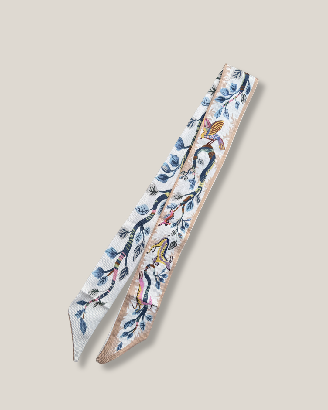 Bandana - Beige tints and Blue