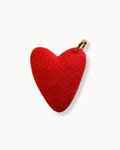 Keychain - Heart Vilt Neon Red