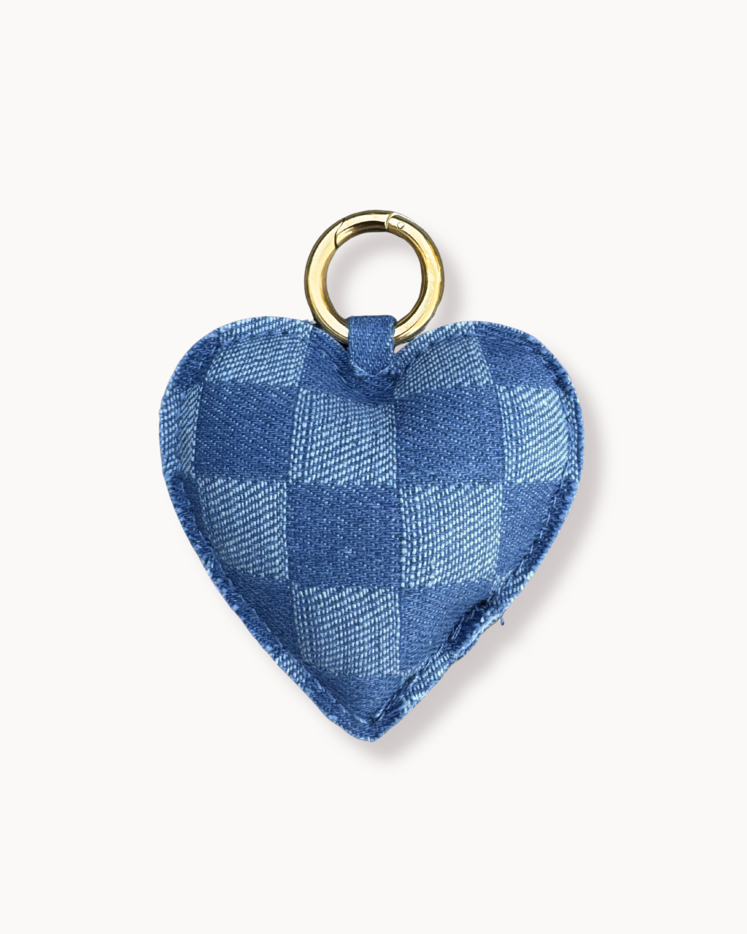 Keychain - Heart Denim