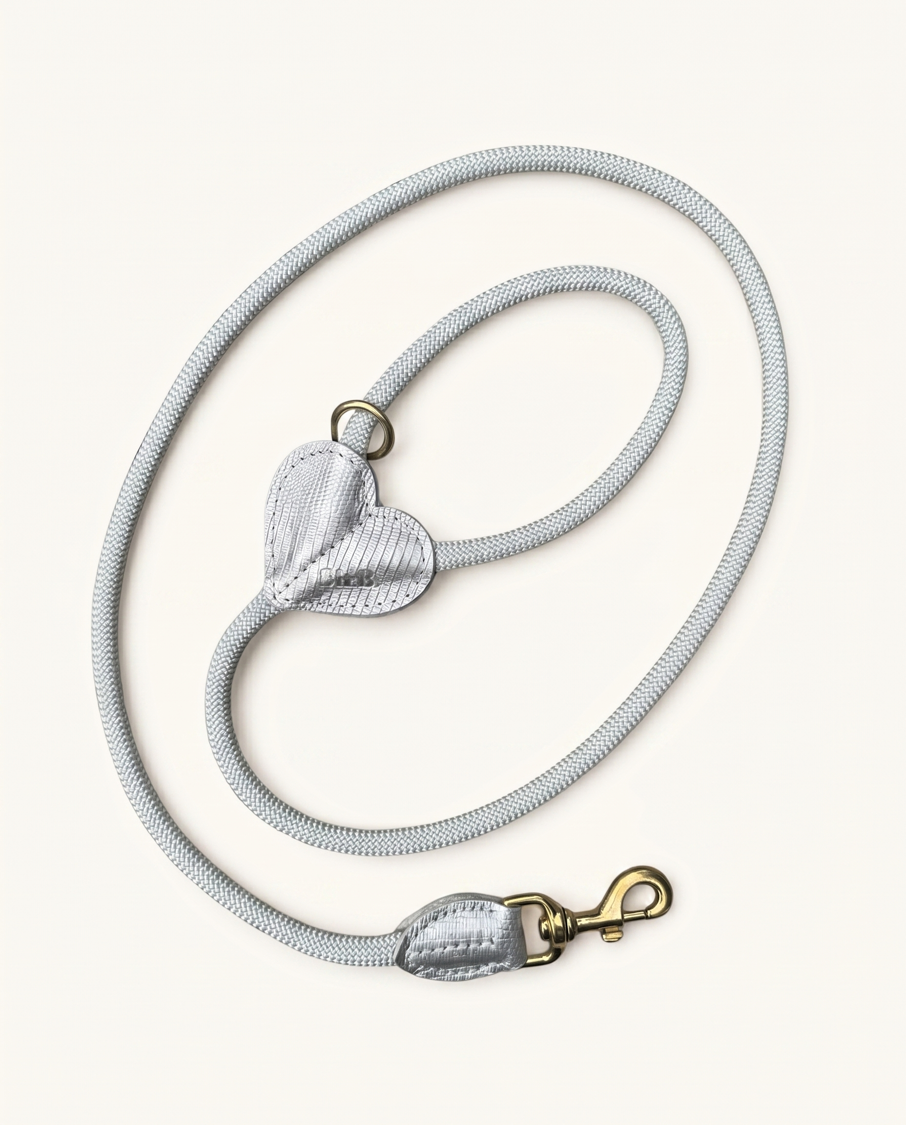 Heartbeat Leash - Croco Silver 150cm
