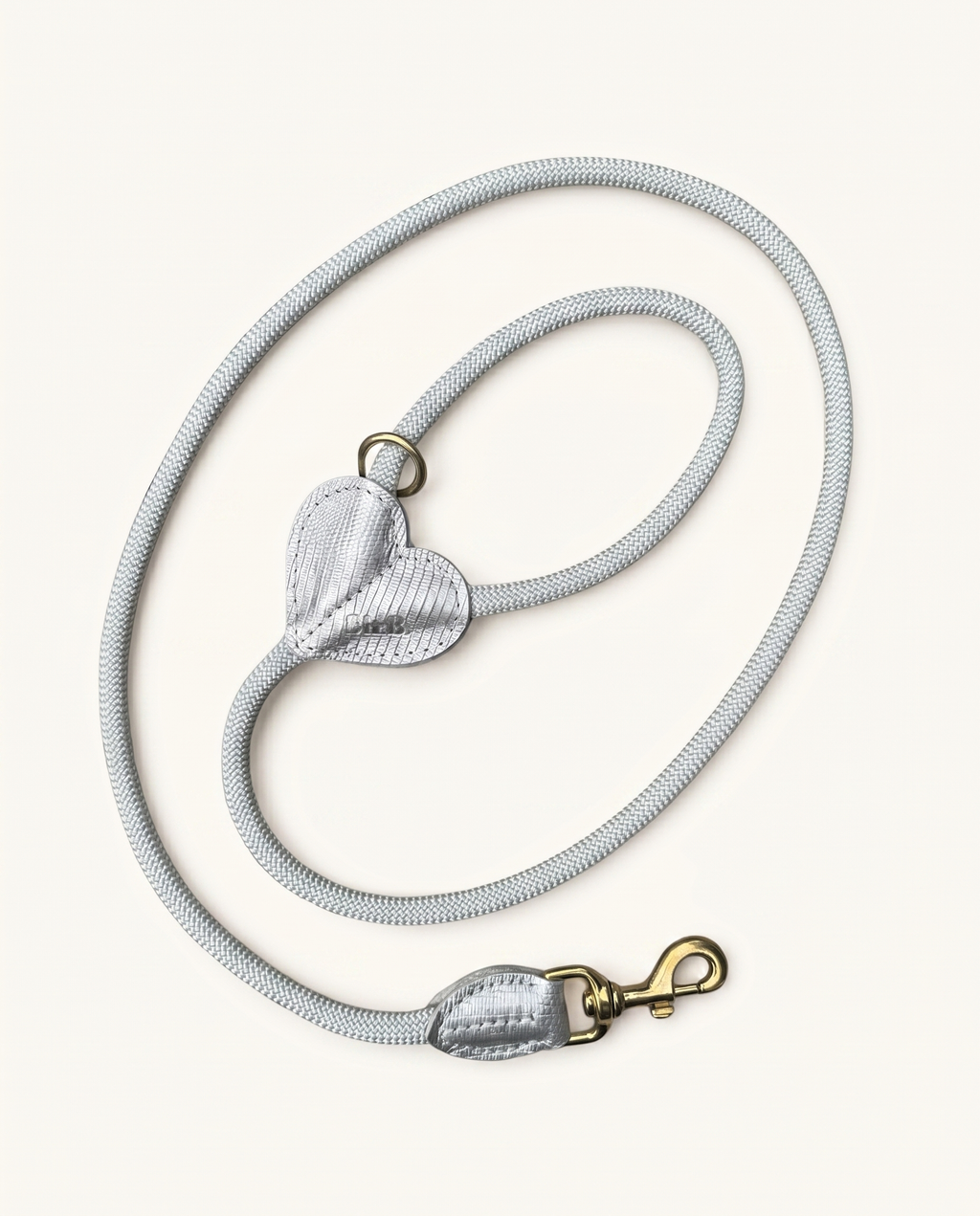 Heartbeat Leash - Croco Silver 150cm