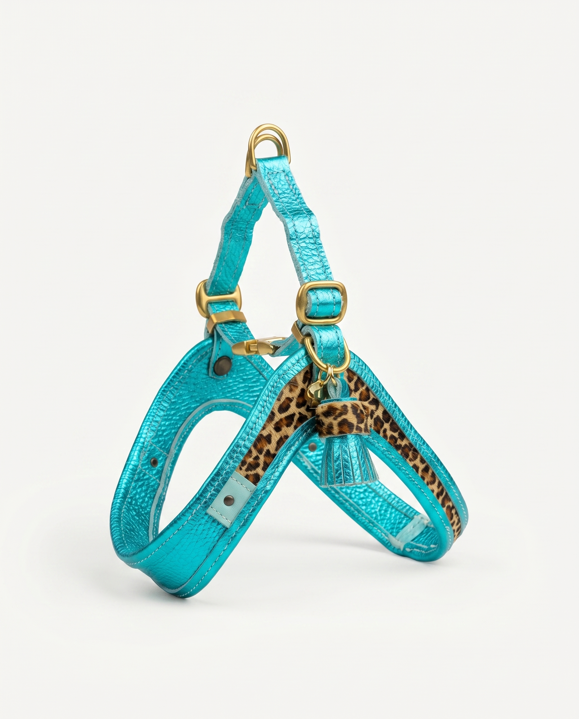 Instap Tuig - Leopard Metallic Blue