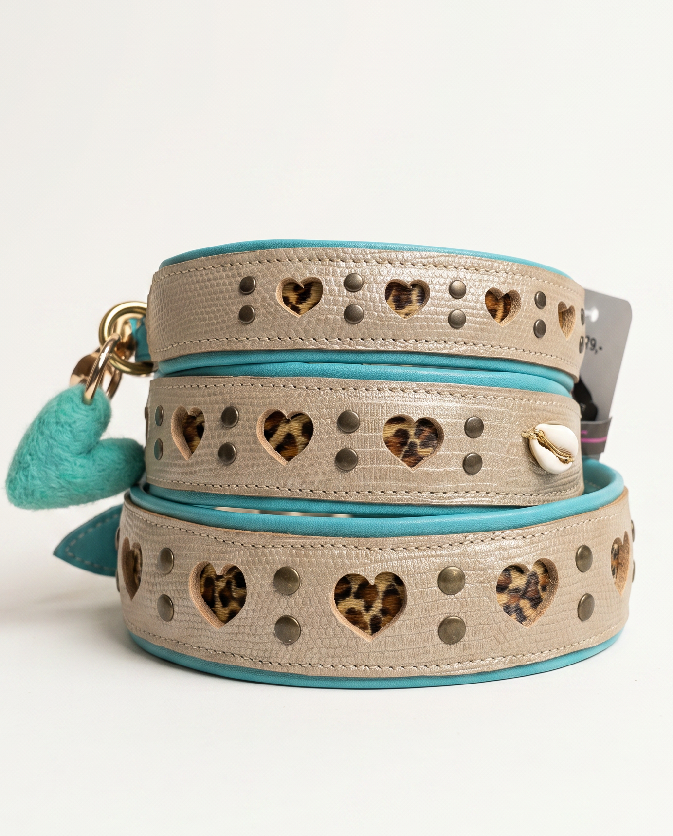 Halsband - My Valentine Croco Gold