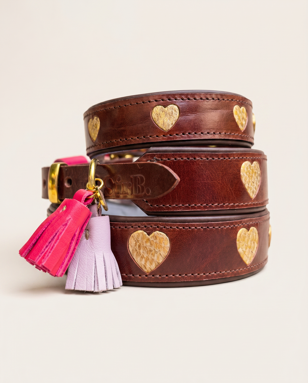Halsband - Heartbeat Brown